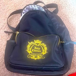 selling black juicy couture back pack